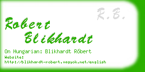robert blikhardt business card