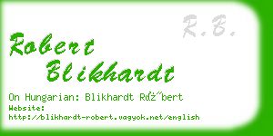 robert blikhardt business card